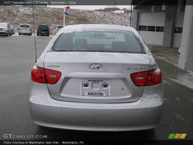 Quicksilver / Gray 2007 Hyundai Elantra SE Sedan