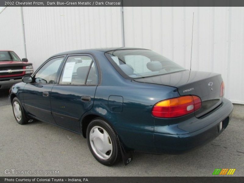 Dark Blue-Green Metallic / Dark Charcoal 2002 Chevrolet Prizm