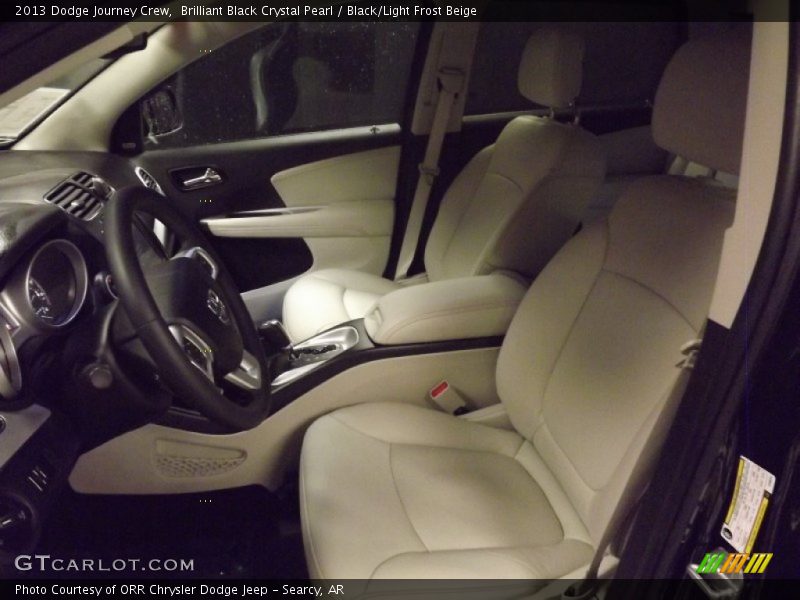 Brilliant Black Crystal Pearl / Black/Light Frost Beige 2013 Dodge Journey Crew