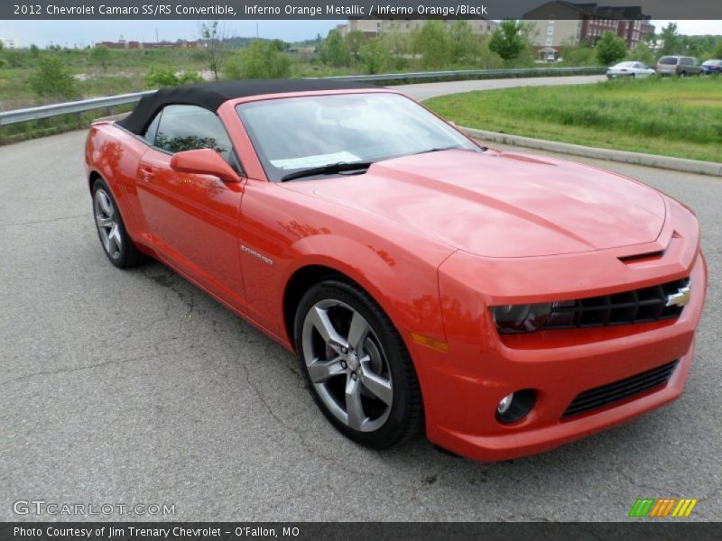Inferno Orange Metallic / Inferno Orange/Black 2012 Chevrolet Camaro SS/RS Convertible