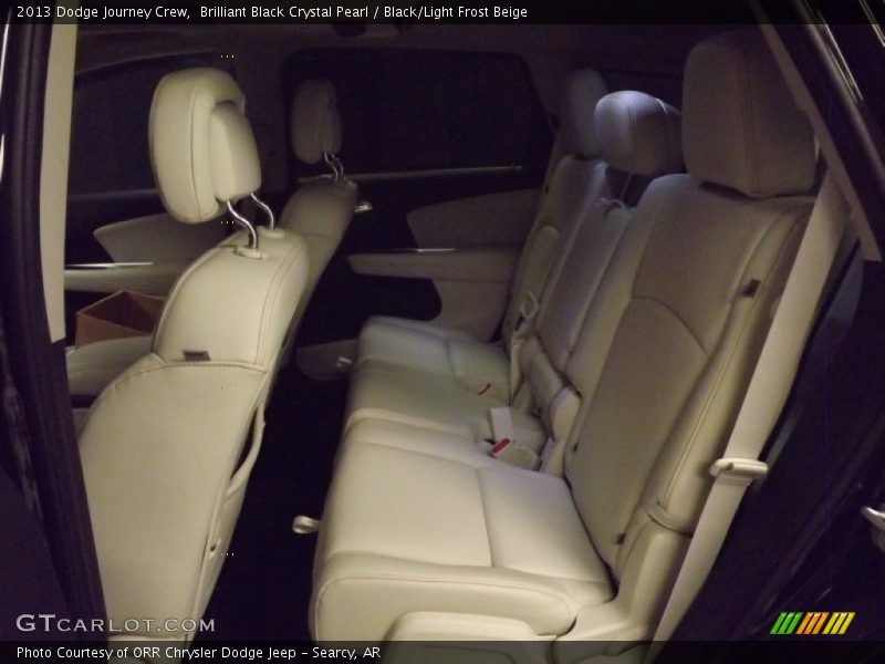 Brilliant Black Crystal Pearl / Black/Light Frost Beige 2013 Dodge Journey Crew