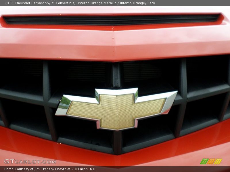 Inferno Orange Metallic / Inferno Orange/Black 2012 Chevrolet Camaro SS/RS Convertible