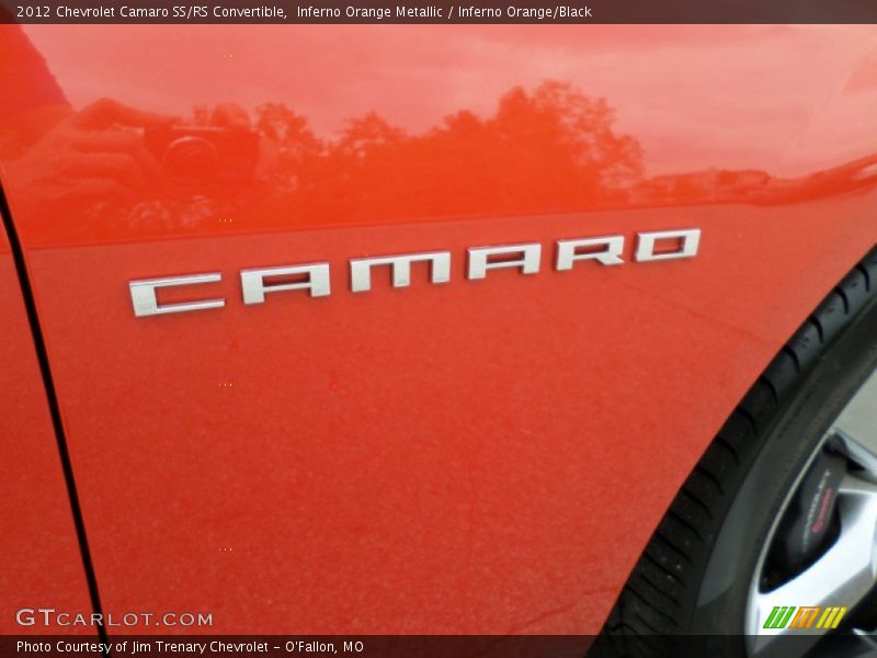 Inferno Orange Metallic / Inferno Orange/Black 2012 Chevrolet Camaro SS/RS Convertible