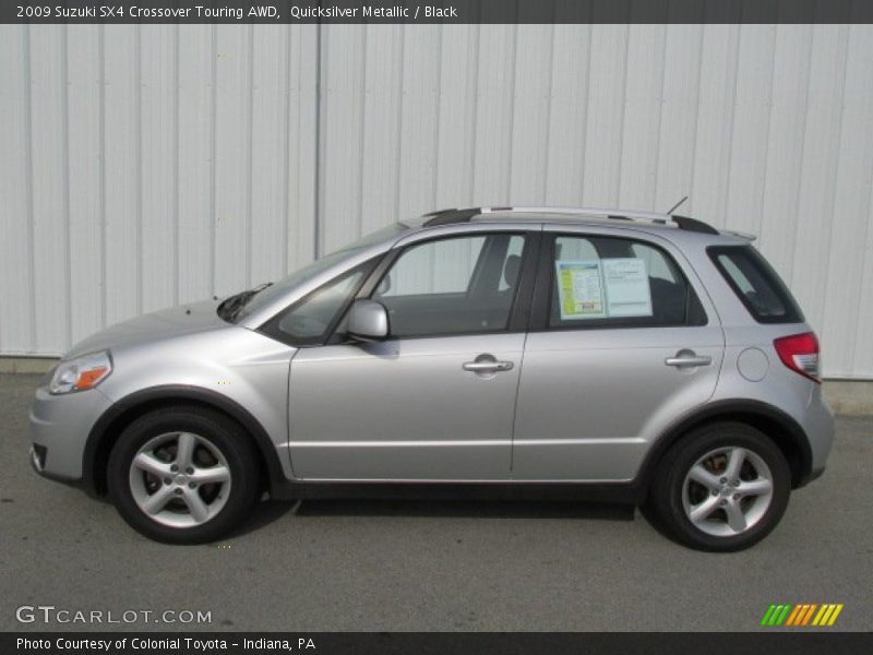 Quicksilver Metallic / Black 2009 Suzuki SX4 Crossover Touring AWD