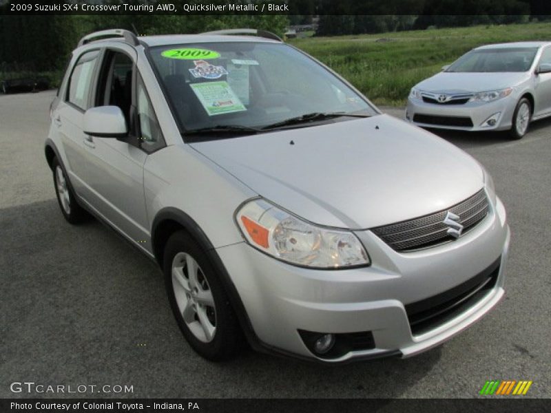 Quicksilver Metallic / Black 2009 Suzuki SX4 Crossover Touring AWD