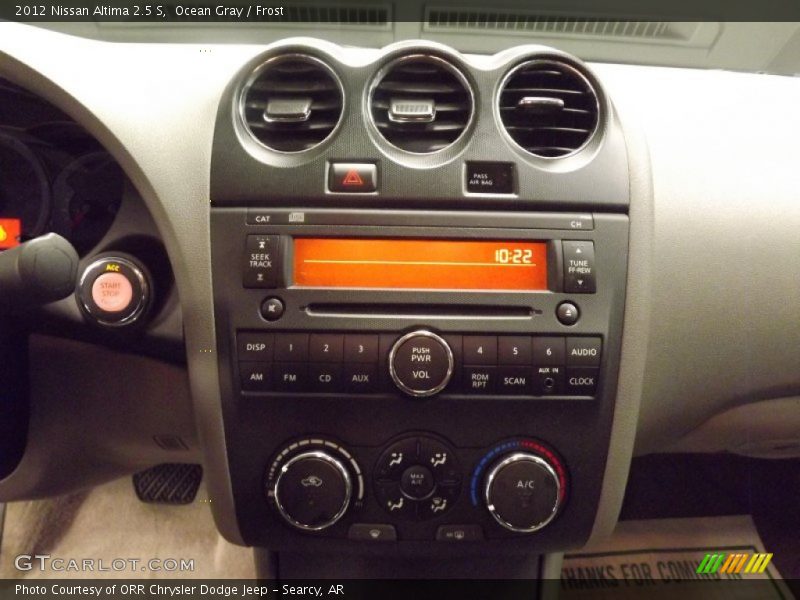 Ocean Gray / Frost 2012 Nissan Altima 2.5 S