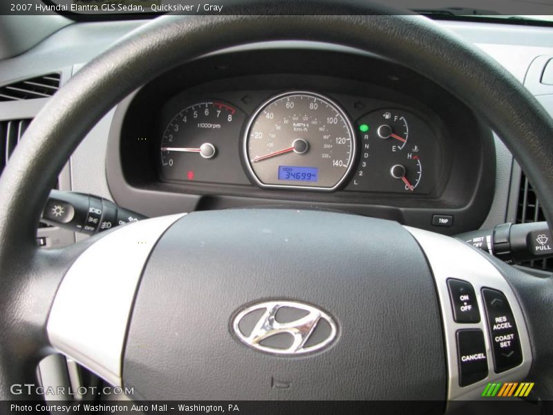 Quicksilver / Gray 2007 Hyundai Elantra GLS Sedan