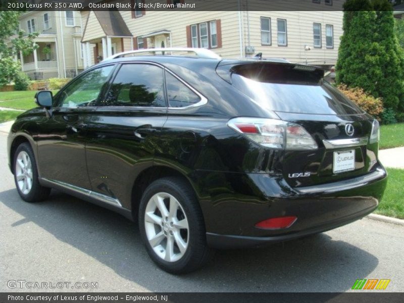 Obsidian Black / Black/Brown Walnut 2010 Lexus RX 350 AWD