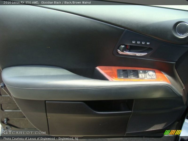 Obsidian Black / Black/Brown Walnut 2010 Lexus RX 350 AWD