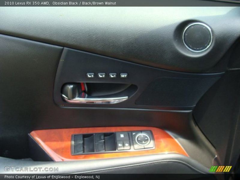 Obsidian Black / Black/Brown Walnut 2010 Lexus RX 350 AWD