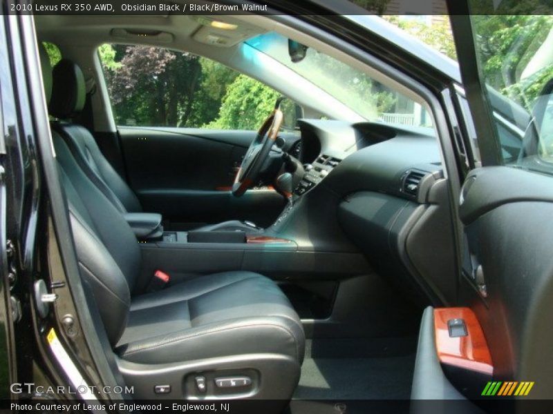 Obsidian Black / Black/Brown Walnut 2010 Lexus RX 350 AWD