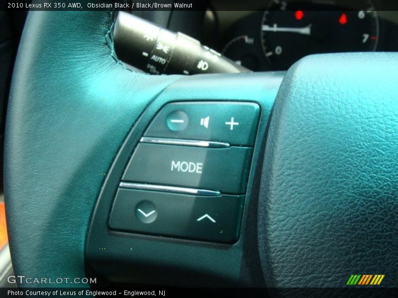Obsidian Black / Black/Brown Walnut 2010 Lexus RX 350 AWD