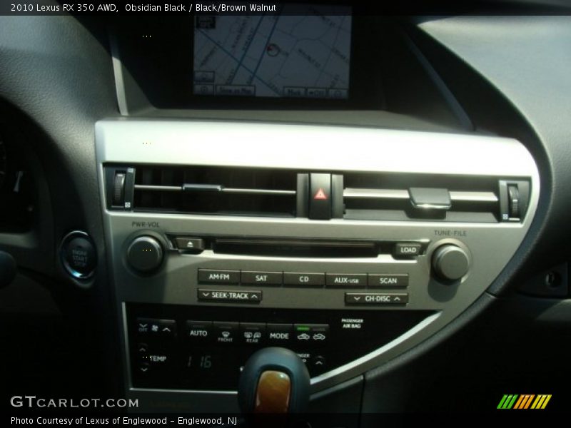 Obsidian Black / Black/Brown Walnut 2010 Lexus RX 350 AWD