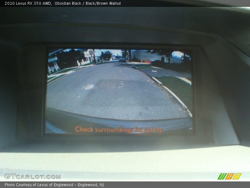 Obsidian Black / Black/Brown Walnut 2010 Lexus RX 350 AWD