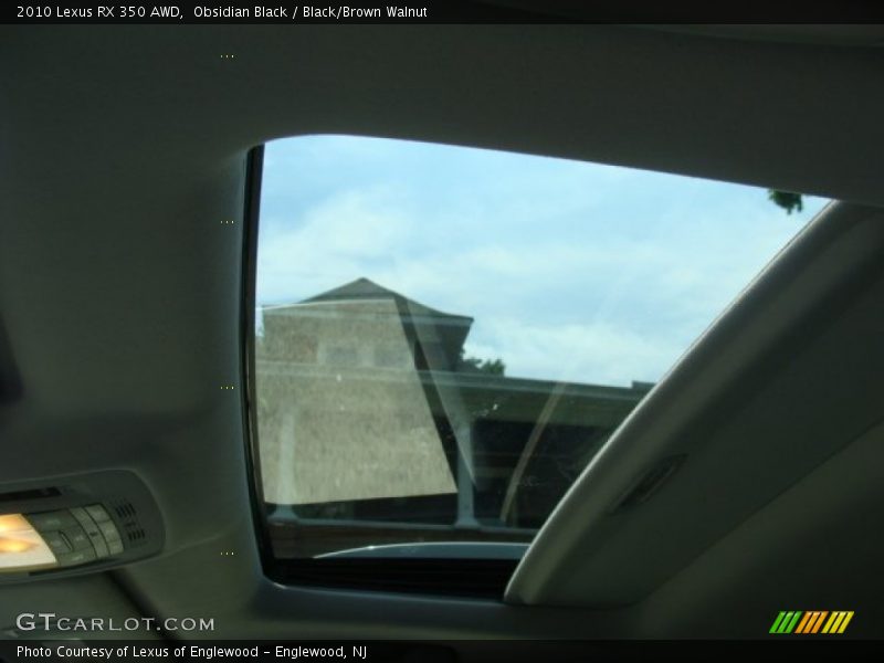 Obsidian Black / Black/Brown Walnut 2010 Lexus RX 350 AWD