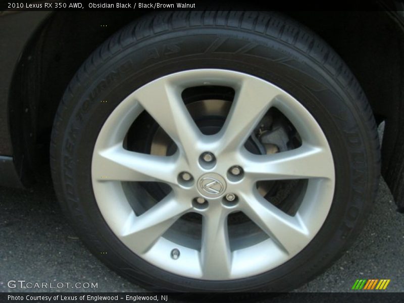 Obsidian Black / Black/Brown Walnut 2010 Lexus RX 350 AWD
