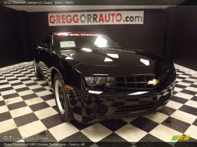 Black / Black 2012 Chevrolet Camaro LS Coupe