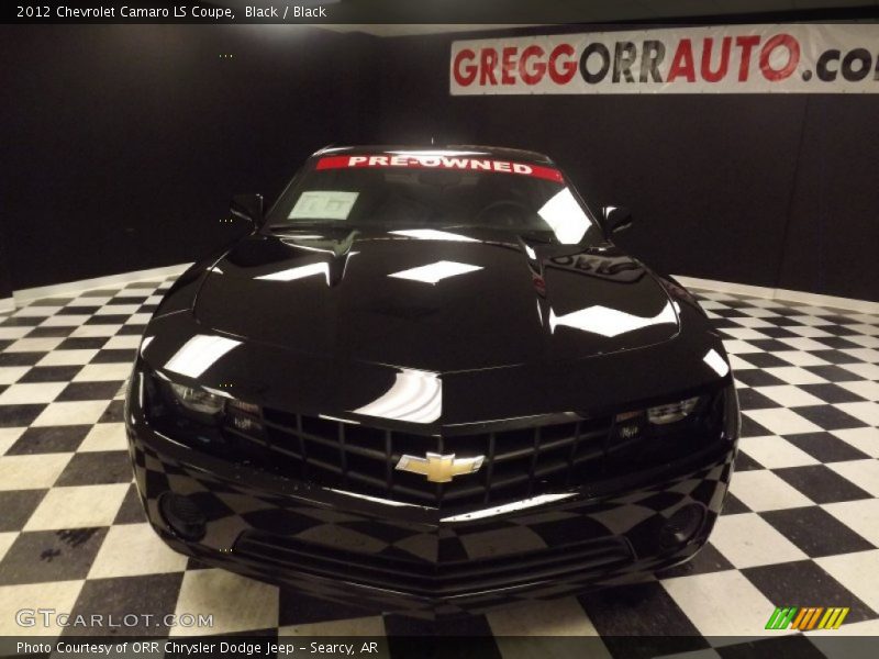 Black / Black 2012 Chevrolet Camaro LS Coupe