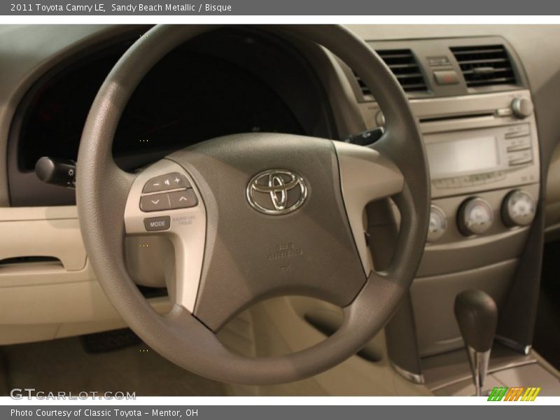 Sandy Beach Metallic / Bisque 2011 Toyota Camry LE