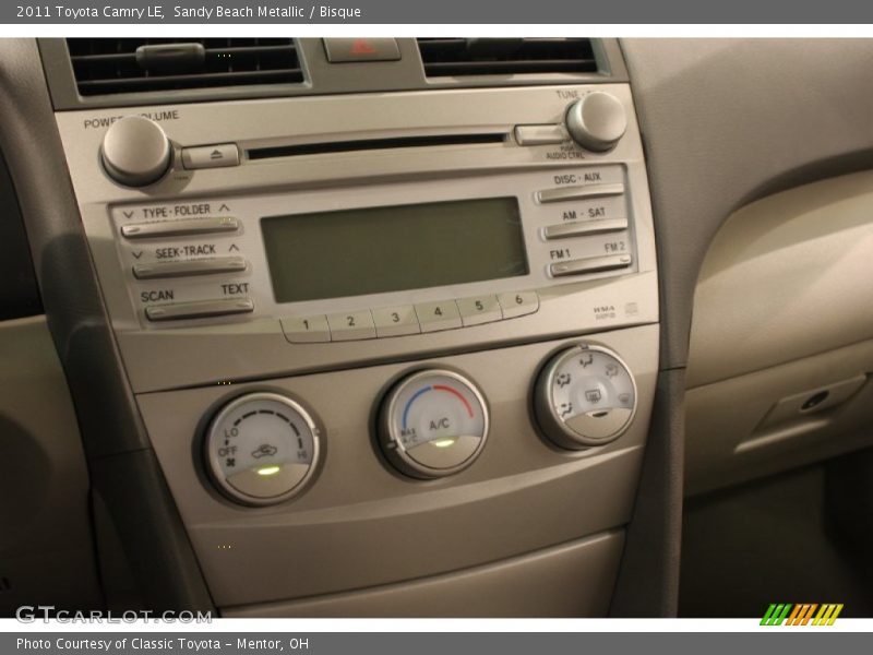 Sandy Beach Metallic / Bisque 2011 Toyota Camry LE