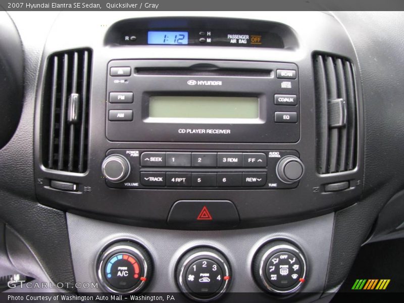 Quicksilver / Gray 2007 Hyundai Elantra SE Sedan