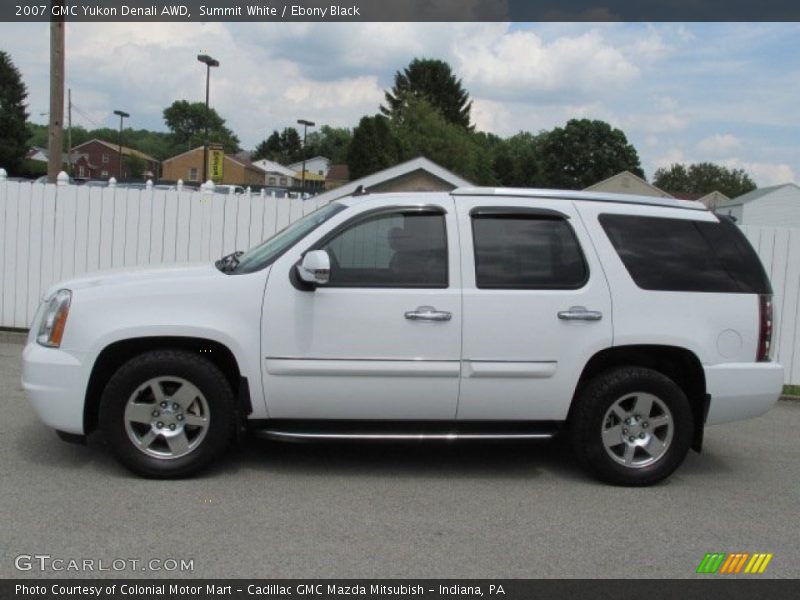 Summit White / Ebony Black 2007 GMC Yukon Denali AWD
