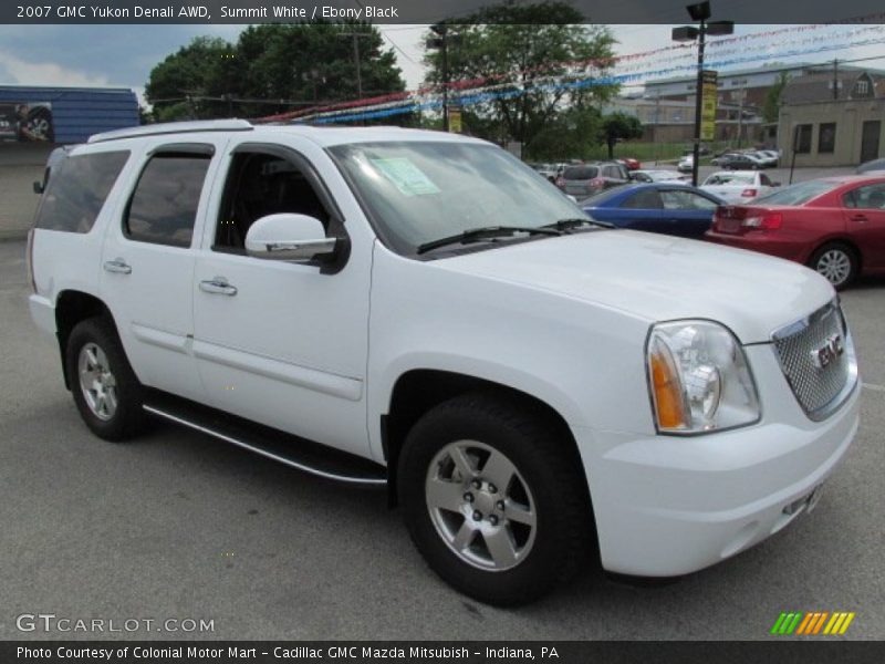Summit White / Ebony Black 2007 GMC Yukon Denali AWD