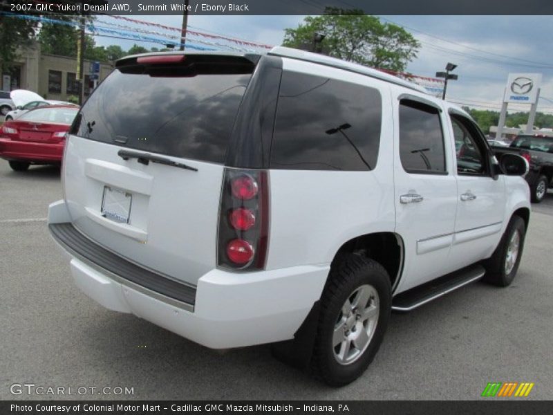 Summit White / Ebony Black 2007 GMC Yukon Denali AWD