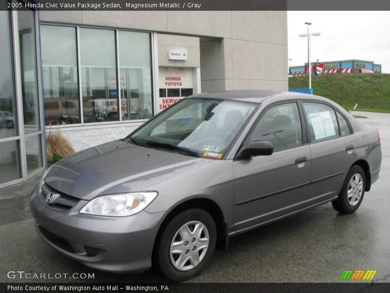 Magnesium Metallic / Gray 2005 Honda Civic Value Package Sedan