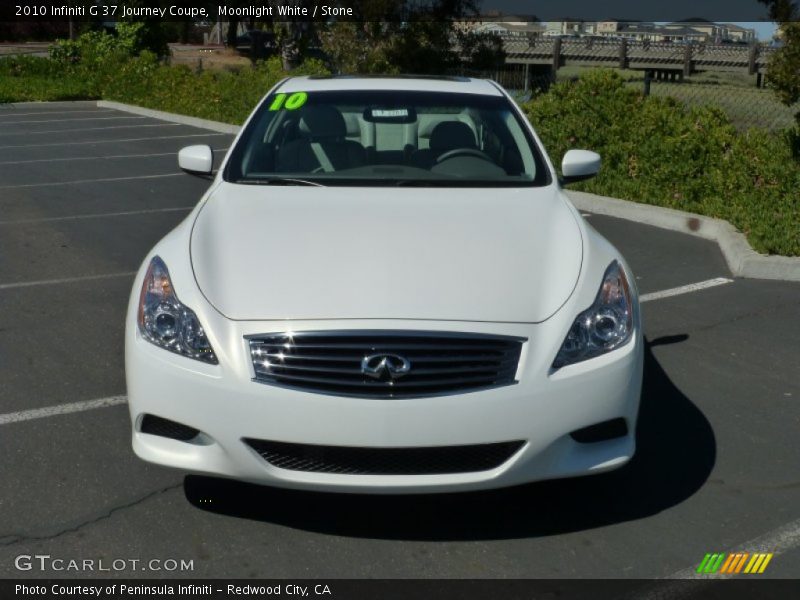 Moonlight White / Stone 2010 Infiniti G 37 Journey Coupe