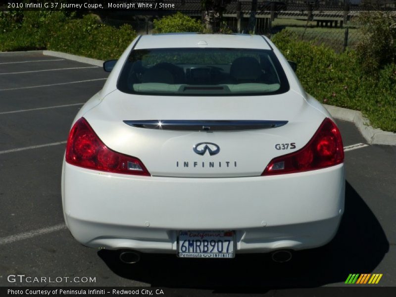 Moonlight White / Stone 2010 Infiniti G 37 Journey Coupe
