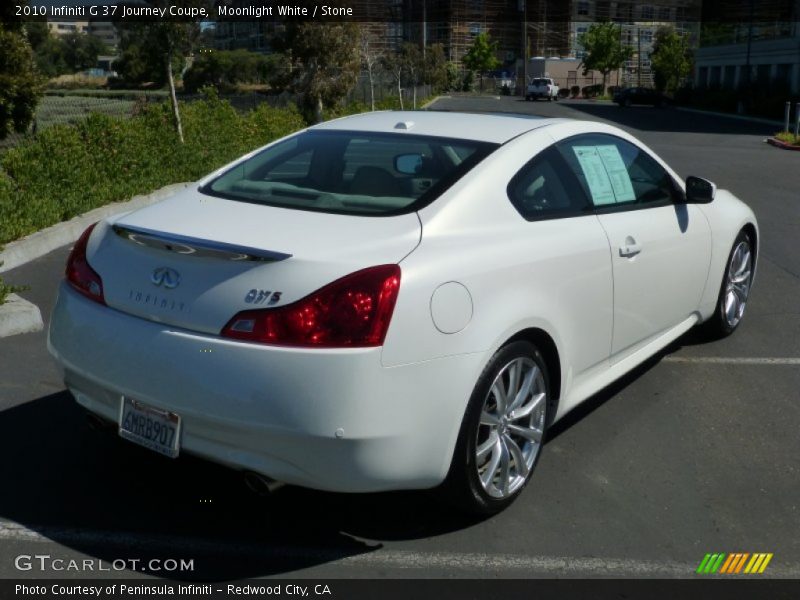 Moonlight White / Stone 2010 Infiniti G 37 Journey Coupe