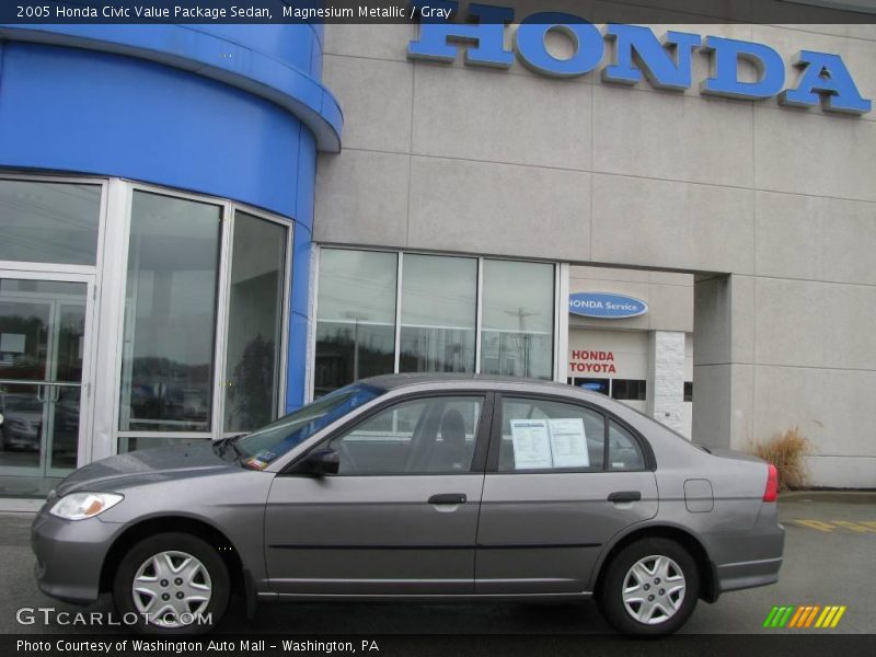 Magnesium Metallic / Gray 2005 Honda Civic Value Package Sedan