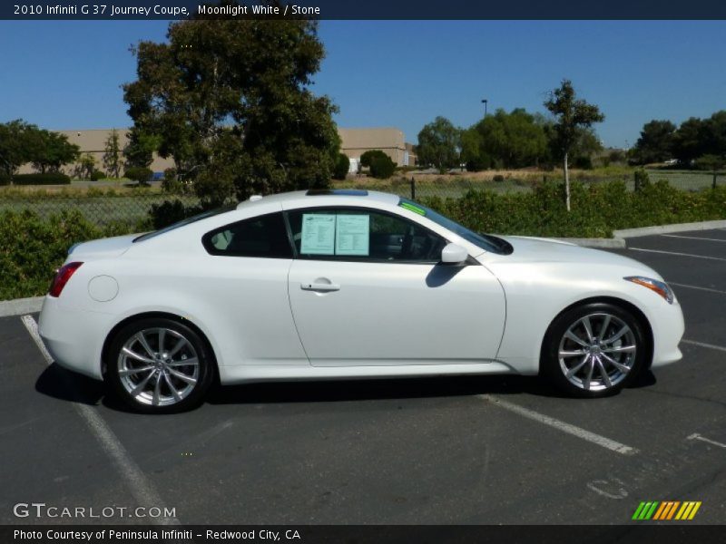 Moonlight White / Stone 2010 Infiniti G 37 Journey Coupe