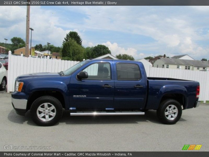 Heritage Blue Metallic / Ebony 2013 GMC Sierra 1500 SLE Crew Cab 4x4