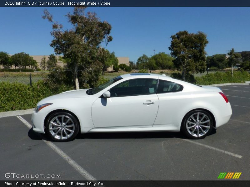 Moonlight White / Stone 2010 Infiniti G 37 Journey Coupe