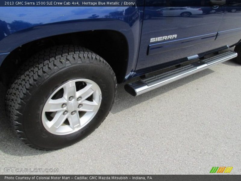 Heritage Blue Metallic / Ebony 2013 GMC Sierra 1500 SLE Crew Cab 4x4