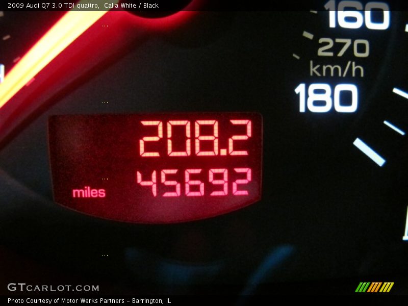 Calla White / Black 2009 Audi Q7 3.0 TDI quattro