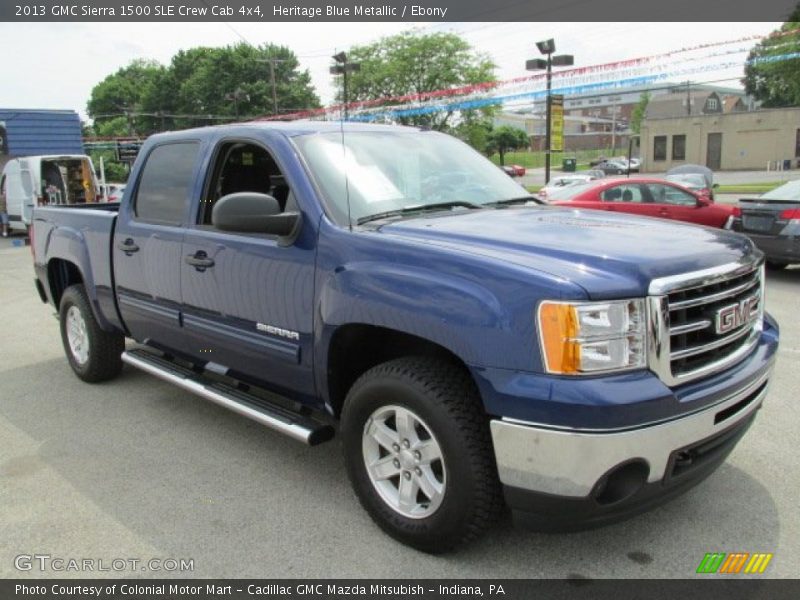 Heritage Blue Metallic / Ebony 2013 GMC Sierra 1500 SLE Crew Cab 4x4