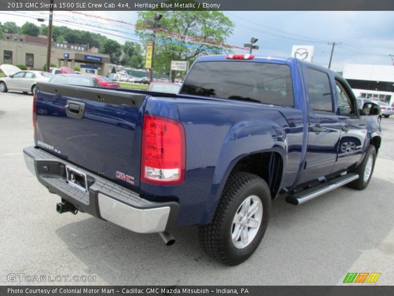 Heritage Blue Metallic / Ebony 2013 GMC Sierra 1500 SLE Crew Cab 4x4