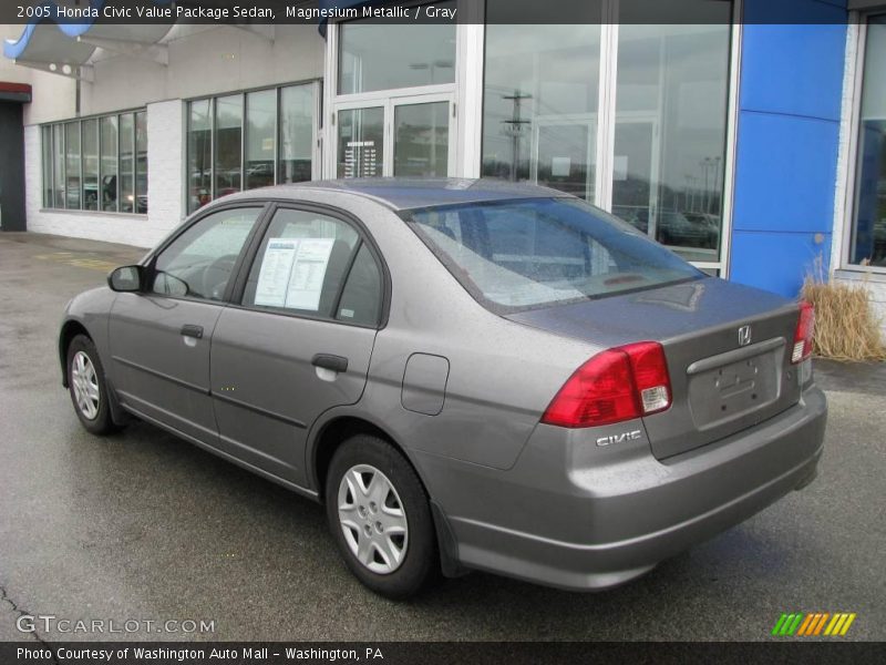Magnesium Metallic / Gray 2005 Honda Civic Value Package Sedan