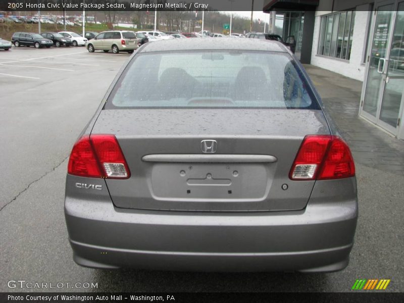 Magnesium Metallic / Gray 2005 Honda Civic Value Package Sedan