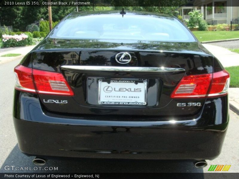 Obsidian Black / Parchment 2010 Lexus ES 350