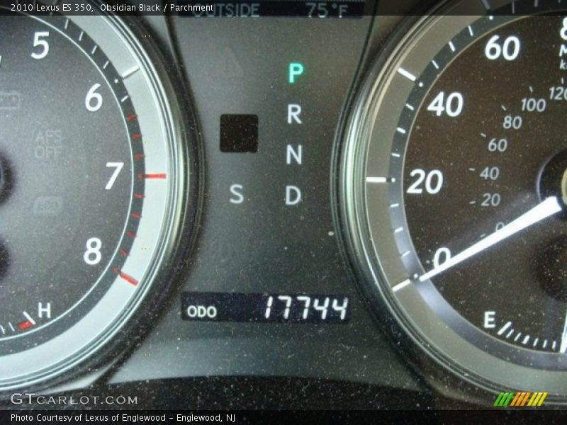 Obsidian Black / Parchment 2010 Lexus ES 350