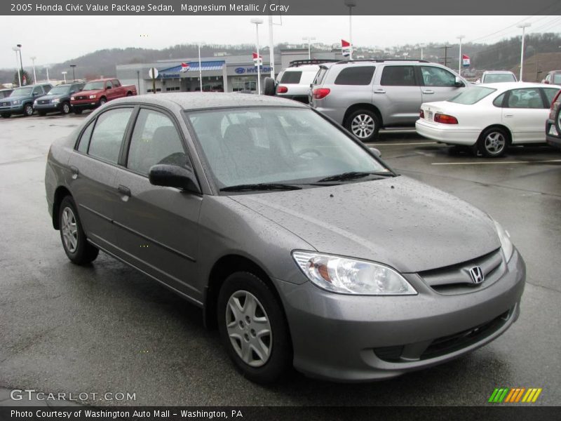 Magnesium Metallic / Gray 2005 Honda Civic Value Package Sedan