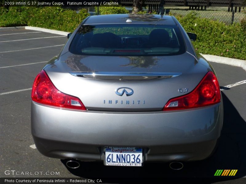 Platinum Graphite / Graphite 2009 Infiniti G 37 Journey Coupe