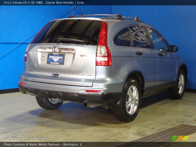 Glacier Blue Metallic / Gray 2011 Honda CR-V EX 4WD