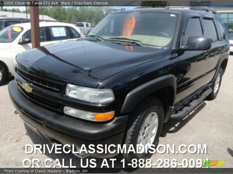 Black / Gray/Dark Charcoal 2005 Chevrolet Tahoe Z71 4x4