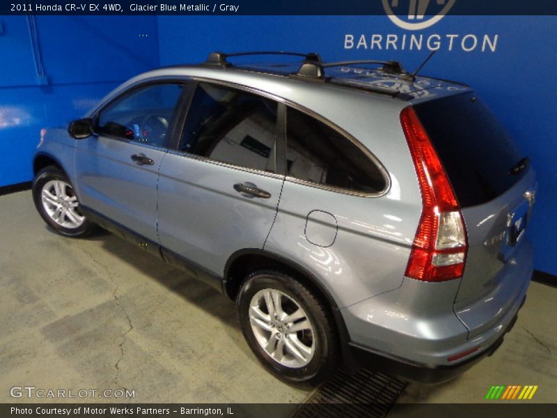 Glacier Blue Metallic / Gray 2011 Honda CR-V EX 4WD