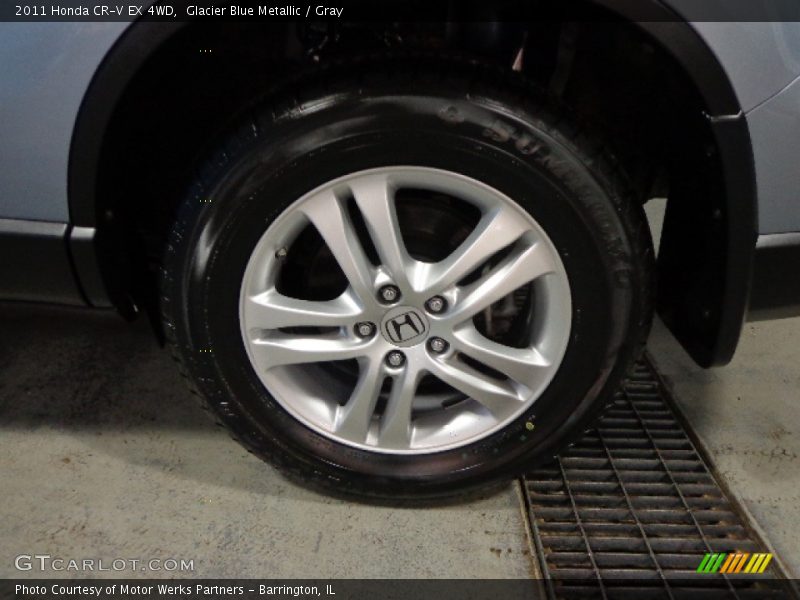 Glacier Blue Metallic / Gray 2011 Honda CR-V EX 4WD